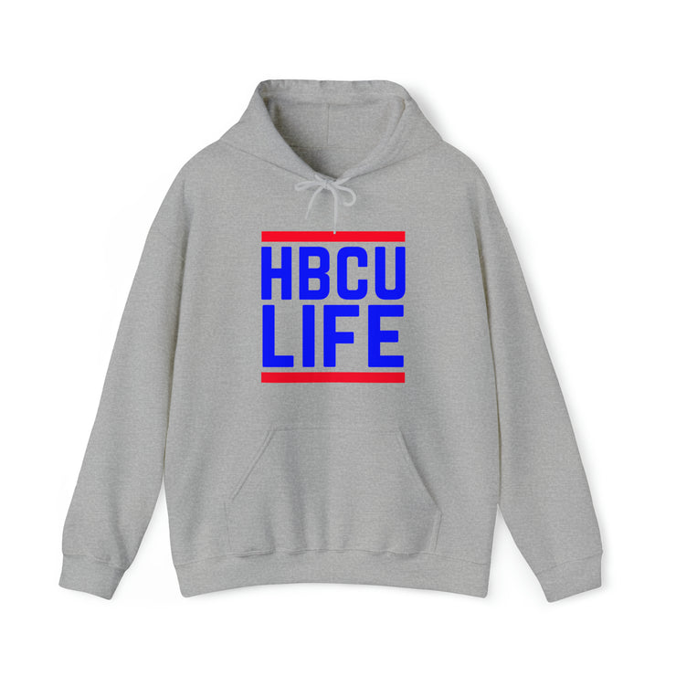 Classic HBCU LIFE Blue & Red School Colors Rep H. Trenholm State Technical College, Tougaloo College & Lane College Unisex Hooded Sweatshirt