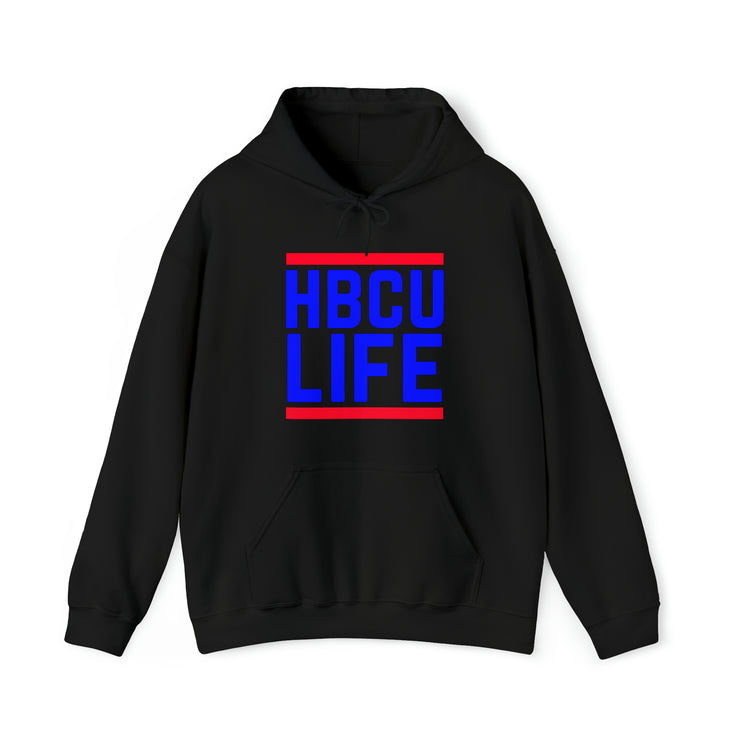 Classic HBCU LIFE Blue & Red School Colors Rep H. Trenholm State Technical College, Tougaloo College & Lane College Unisex Hooded Sweatshirt