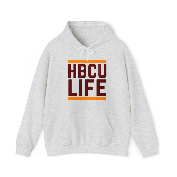 Classic HBCU LIFE Maroon & Orange School Colors Rep Claflin University Unisex Hooded Sweatshirt
