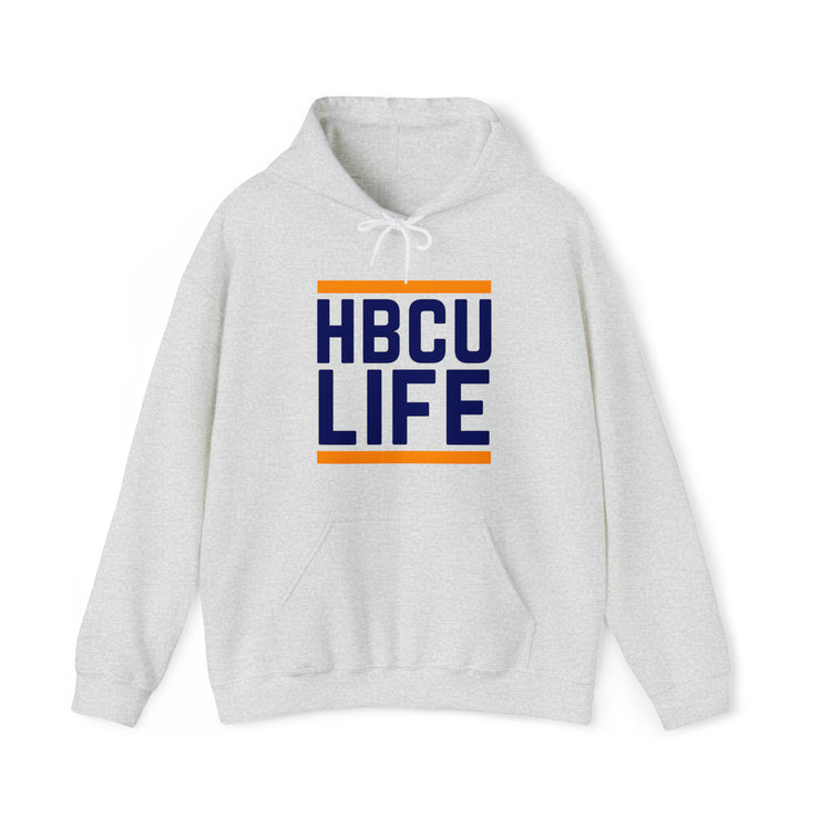 Classic HBCU LIFE Orange & Navy Blue School Colors Rep Langston University Unisex Hooded Sweatshirt