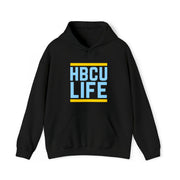 Classic HBCU LIFE Light Blue & Gold School Colors Rep Southern University at Shreveport, Southern University and A&M College, Southern University at New Orleans & Shorter College Unisex Hooded Sweatshirt