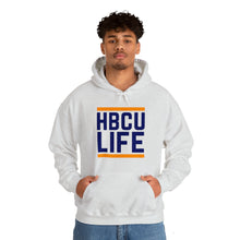 Load image into Gallery viewer, Classic HBCU LIFE Orange &amp; Navy Blue School Colors Rep Langston University Unisex Hooded Sweatshirt
