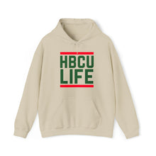 Load image into Gallery viewer, Classic HBCU LIFE Green, Red &amp; White School Colors Rep Mississippi Valley State University Unisex Hooded Sweatshirt
