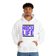 Classic HBCU LIFE Purple (Black, White & Grey) School Colors Rep Paine College, Wiley College & Arkansas Baptist College Unisex Hooded Sweatshirt