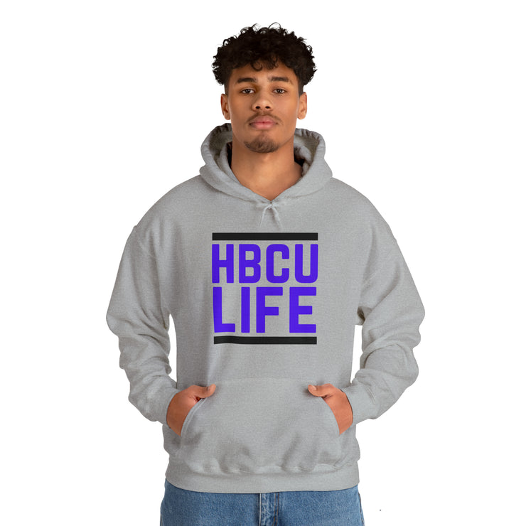 Classic HBCU LIFE Purple (Black, White & Grey) School Colors Rep Paine College, Wiley College & Arkansas Baptist College Unisex Hooded Sweatshirt