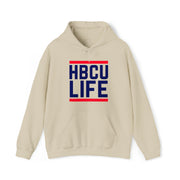 Classic HBCU LIFE Navy Blue & Red School Colors Rep Howard University Unisex Hooded Sweatshirt