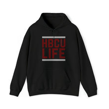 Load image into Gallery viewer, Classic HBCU LIFE Maroon &amp; Grey School Colors Rep North Carolina Central University, Texas Southern University, Virginia Union University, University of Maryland Eastern Shore &amp; Virginia Union University Unisex Hooded Sweatshirt
