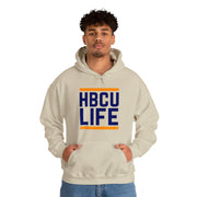 Classic HBCU LIFE Orange & Navy Blue School Colors Rep Langston University Unisex Hooded Sweatshirt
