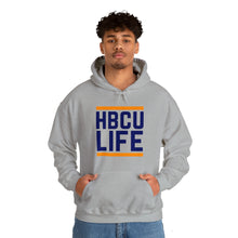 Load image into Gallery viewer, Classic HBCU LIFE Orange &amp; Navy Blue School Colors Rep Langston University Unisex Hooded Sweatshirt
