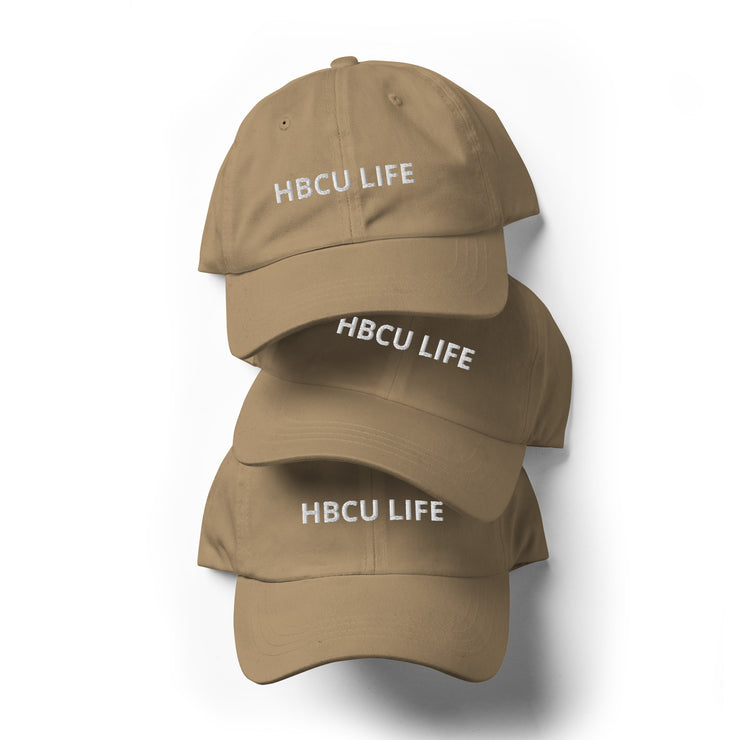 HBCU LIFE Dad Hat (white)